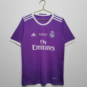 Real Madrid 2016/17 Uit tenue Korte Mouw Retro Voetbalshirts