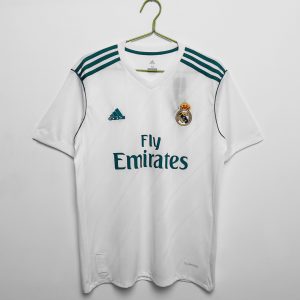 Real Madrid 2017/18 Thuis tenue Korte Mouw Retro Voetbalshirts