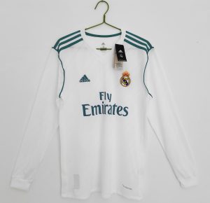 Real Madrid 2017/18 Thuis tenue Lange Mouwen Retro Voetbalshirts