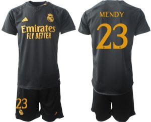 Real Madrid Ferland Mendy #23 Derde tenue 2023-24 Mensen Korte Mouw (+ Korte broeken)