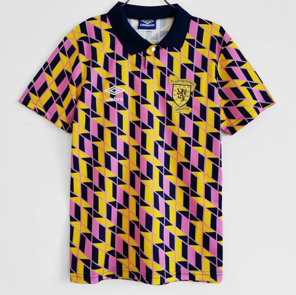 Scotland 1988/89 Derde tenue Korte Mouw Retro Voetbalshirts