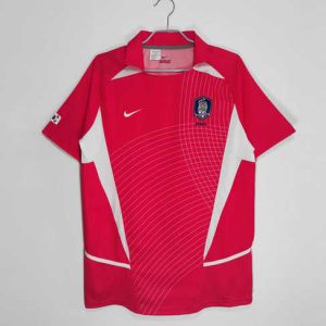 Zuid-Korea 2002/03 Thuis tenue Korte Mouw Retro Voetbalshirts