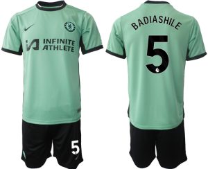 Chelsea Benoit Badiashile #5 Derde tenue Mensen 2023-24 Korte Mouw (+ Korte broeken) Voetbalshirts