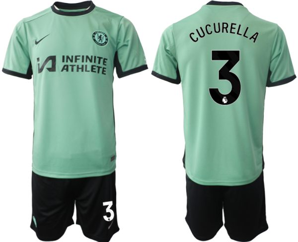 Chelsea Marc Cucurella #3 Derde tenue Mensen 2023-24 Korte Mouw (+ Korte broeken) Voetbalshirts