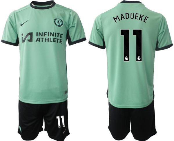 Chelsea Noni Madueke #11 Derde tenue Mensen 2023-24 Korte Mouw (+ Korte broeken) Voetbalshirts
