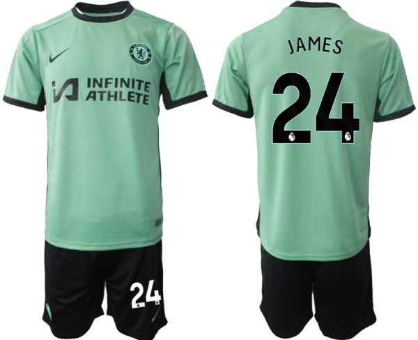 Chelsea Reece James #24 Derde tenue Mensen 2023-24 Korte Mouw (+ Korte broeken) Voetbalshirts