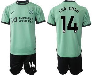 Chelsea Trevoh Chalobah #14 Derde tenue Mensen 2023-24 Korte Mouw (+ Korte broeken) Voetbalshirts