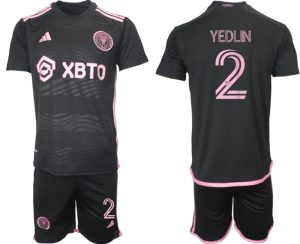 Inter Miami DeAndre Yedlin #2 Uit tenue Mensen 2023-24 Korte Mouw (+ Korte broeken) Voetbalshirts