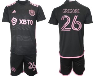 Inter Miami Gregore #26 Uit tenue Mensen 2023-24 Korte Mouw (+ Korte broeken) Voetbalshirts