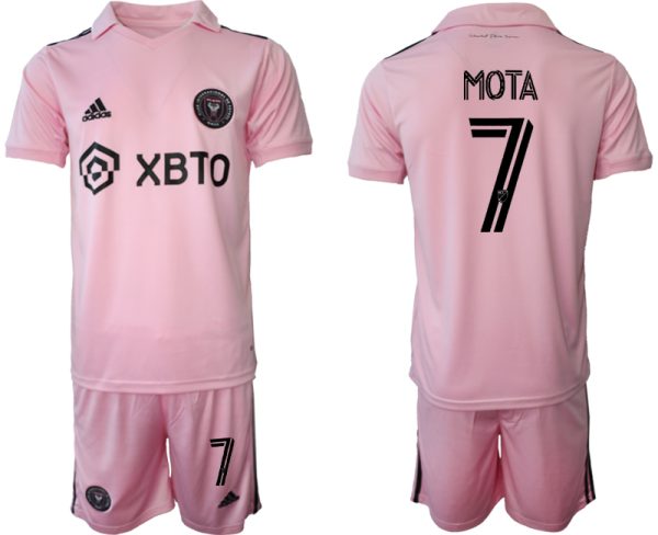 Inter Miami Jean Mota #7 Thuis tenue Mensen 2023-24 Korte Mouw (+ Korte broeken) Voetbalshirts