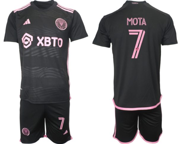 Inter Miami Jean Mota #7 Uit tenue Mensen 2023-24 Korte Mouw (+ Korte broeken) Voetbalshirts