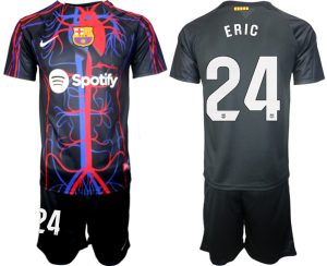 Patta x FC Barcelona Eric Garcia #24 Shirt 2023-24 Korte Mouw (+ Korte broeken)