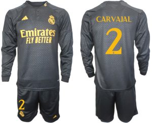 Real Madrid Daniel Carvajal #2 Derde tenue Mensen 2023-24 Lange Mouwen (+ Korte broeken) Voetbalshirts