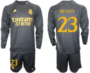 Real Madrid Ferland Mendy #23 Derde tenue Mensen 2023-24 Lange Mouwen (+ Korte broeken) Voetbalshirts