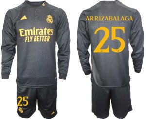 Real Madrid Kepa Arrizabalaga #25 Derde tenue Mensen 2023-24 Lange Mouwen (+ Korte broeken) Voetbalshirts