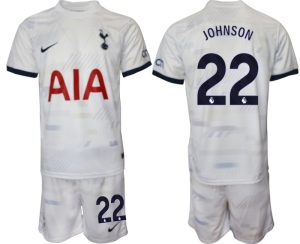 Tottenham Hotspur Brennan Johnson #22 Thuis tenue 2023-24 Mensen Korte Mouw (+ Korte broeken) Voetbalshirts