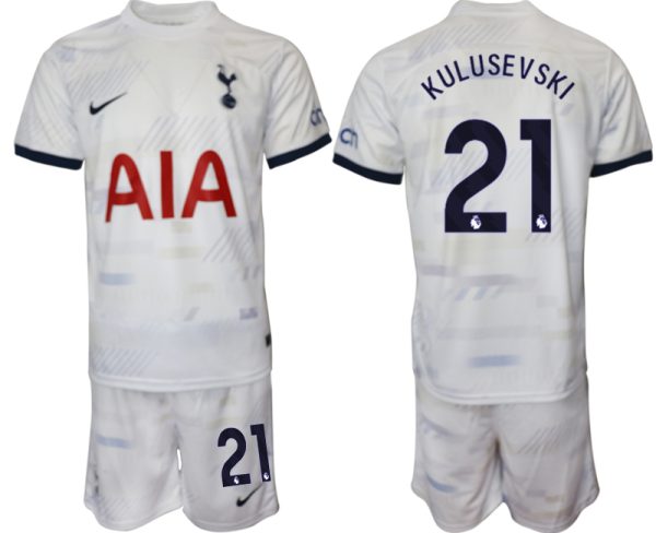 Tottenham Hotspur Dejan Kulusevski #21 Thuis tenue 2023-24 Mensen Korte Mouw (+ Korte broeken) Voetbalshirts