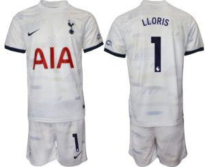 Tottenham Hotspur Hugo Lloris #1 Thuis tenue 2023-24 Mensen Korte Mouw (+ Korte broeken) Voetbalshirts