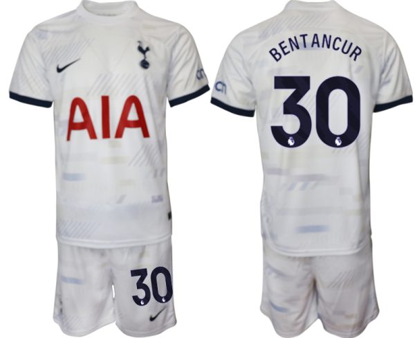 Tottenham Hotspur Rodrigo Bentancur #30 Thuis tenue 2023-24 Mensen Korte Mouw (+ Korte broeken) Voetbalshirts