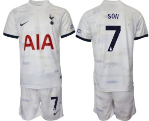 Tottenham Hotspur Son Heung-min #7 Thuis tenue 2023-24 Mensen Korte Mouw (+ Korte broeken) Voetbalshirts