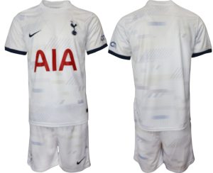 Tottenham Hotspur Thuis tenue 2023-24 Mensen Korte Mouw (+ Korte broeken) Voetbalshirts