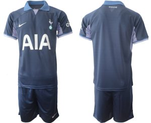 Tottenham Hotspur Uit tenue 2023-24 Mensen Korte Mouw (+ Korte broeken) Voetbalshirts