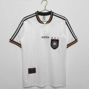 Duitsland 1996 Thuis tenue Korte Mouw Retro Voetbalshirts