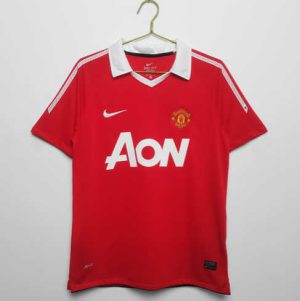 Manchester United 2010/11 Thuis tenue Korte Mouw Retro Voetbalshirts