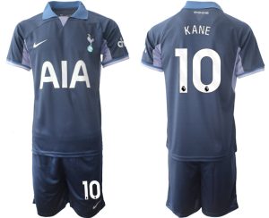 Tottenham Hotspur Harry Kane #10 Uit tenue 2023-24 Mensen Korte Mouw (+ Korte broeken) Voetbalshirts
