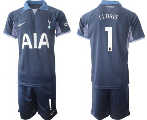 Tottenham Hotspur Hugo Lloris #1 Uit tenue 2023-24 Mensen Korte Mouw (+ Korte broeken) Voetbalshirts