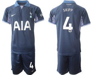 Tottenham Hotspur Oliver Skipp #4 Uit tenue 2023-24 Mensen Korte Mouw (+ Korte broeken) Voetbalshirts