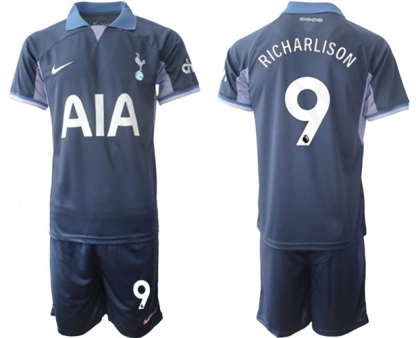 Tottenham Hotspur Richarlison #9 Uit tenue 2023-24 Mensen Korte Mouw (+ Korte broeken) Voetbalshirts