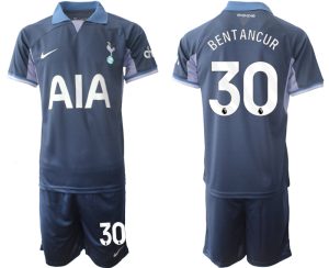 Tottenham Hotspur Rodrigo Bentancur #30 Uit tenue 2023-24 Mensen Korte Mouw (+ Korte broeken) Voetbalshirts