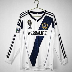 LA Galaxy 2012 Thuis tenue Lange Mouwen Retro Voetbalshirts