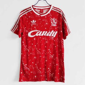 Liverpool 1989/91 Thuis tenue Korte Mouw Retro Voetbalshirts