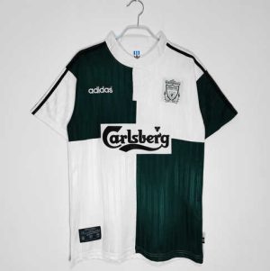 Liverpool 1995/96 Uit tenue Korte Mouw Retro Voetbalshirts
