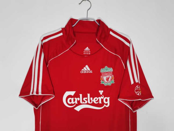 Liverpool 2006/07 Thuis tenue Korte Mouw Retro Voetbalshirts-2