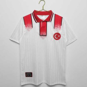 Turkije 1996/98 Uit tenue Korte Mouw Retro Voetbalshirts