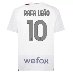 AC Milan Rafael Leão #10 Uit tenue 2023-2024 Voetbalshirts Korte Mouw