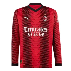 AC Milan Thuis tenue 2023-2024 Voetbalshirts Lange Mouwen