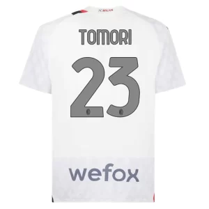 AC Milan Tomori #23 Uit tenue 2023-2024 Voetbalshirts Korte Mouw