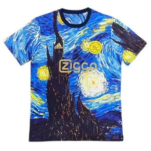 AFC Ajax Thuis tenue Van Gogh The Starry Night Edition 2023-2024 Voetbalshirts Korte Mouw