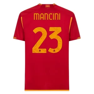 AS Roma Gianluca Mancini #23 Thuis tenue 2023-2024 Voetbalshirts Korte Mouw