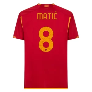 AS Roma Matić #8 Thuis tenue 2023-2024 Voetbalshirts Korte Mouw