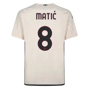 AS Roma Matić #8 Uit tenue 2023-2024 Voetbalshirts Korte Mouw
