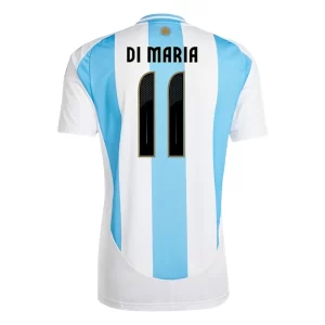 Argentinië Angel Di Maria #11 Thuis tenue Copa América 2024 Voetbalshirts Korte Mouw