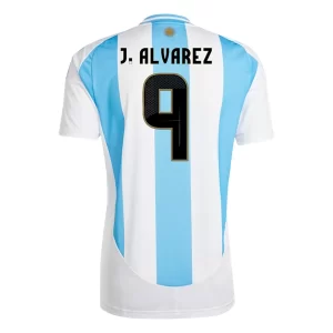 Argentinië Julian Alvarez #9 Thuis tenue Copa América 2024 Voetbalshirts Korte Mouw