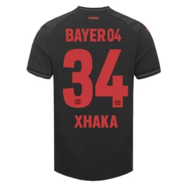 Bayer 04 Leverkusen Granit Xhaka #34 Thuis tenue 2023-2024 Voetbalshirts Korte Mouw