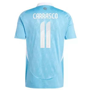 België Yannick Carrasco #11 Uit tenue EK 2024 Voetbalshirts Korte Mouw