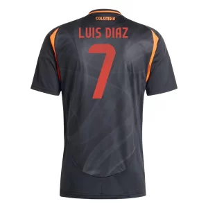 Colombia Luis Díaz #7 Uit tenue Copa América 2024 Voetbalshirts Korte Mouw
